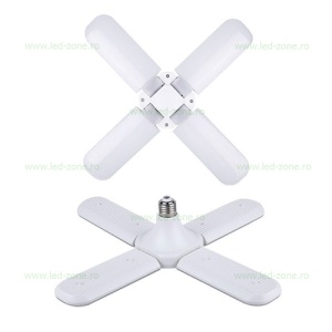 Bec LED E27 60W Pliabil 4 Segmente - Img 3