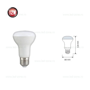 Bec Spot LED E27 12W R80 Mat REFLED - Img 2