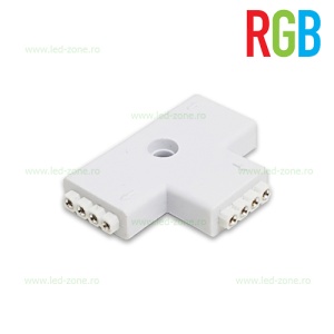 Conector Imbinare Banda LED RGB 12V Aplicat T - Img 2