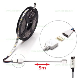 Conector Prelungire Banda LED RGBW 12V 5m - Img 3
