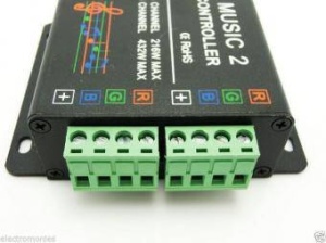 Controller Muzical Banda LED RGB 18A 216W Telecomanda RF - Img 3