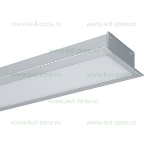 Corp Iluminat LED 20W 60cm Incastrabil Liniar EL-S48 Gri Emergenta - Img 2