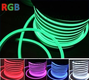 Furtun LED Neon Flex Slim 220V RGB - Img 3