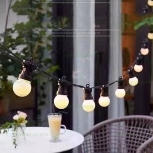 Ghirlanda 10M cu 20 Becuri LED Glob Mat
