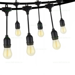 Ghirlanda 5M 10 Becuri LED Lumina Calda - Img 3