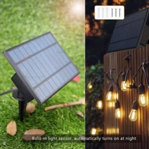 Ghirlanda LED Gradina Solara 15M cu 15 Fasunguri