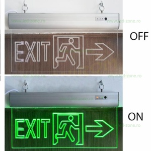 Indicator LED Exit Dreapta Acril - Img 3