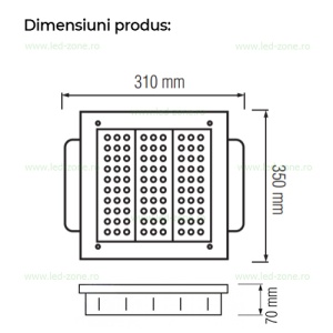 Lampa LED Incastrabila 110W Benzinarie - Img 3