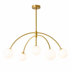 Lustra 5 Socluri E27 Aurie LZ1004-5