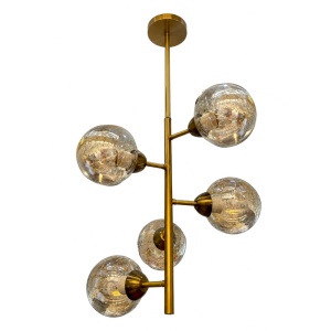 Lustra 5 Socluri E27 Aurie LZ7129-5