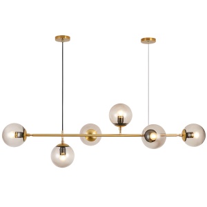 Lustra 6 Socluri E27 Aurie LZ7126-6JG