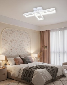 Lustra LED 100W 3 Functii Alba Dimabila cu Telecomanda LZ5701 - Img 2