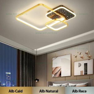 Lustra LED 132W 3 Functii Dimabila cu Telecomanda LZC57 - Img 1