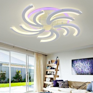 Lustra LED 134W Alba 3 Functii cu Telecomanda LZ5236-5