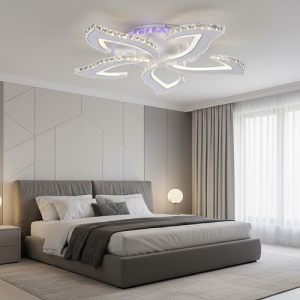 Lustra LED 148W Alba 3 Functii RGB Dimabila cu Telecomanda LZ7316 - Img 3