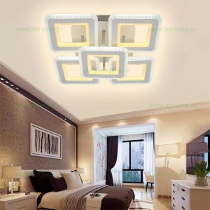 Lustra LED 210W 3 Functii Dimabila cu Telecomanda LZ6604D-4S1 - Img 3