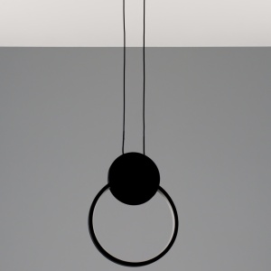 Lustra LED 24W Neagra Pendul 3 Functii LZ319