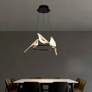 Lustra LED 30W Neagra 3 Functii LZ818-3 - Img 2