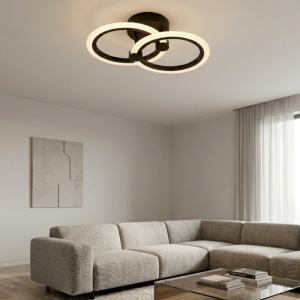 Lustra LED 36W Neagra 3 Functii LZ9502-2