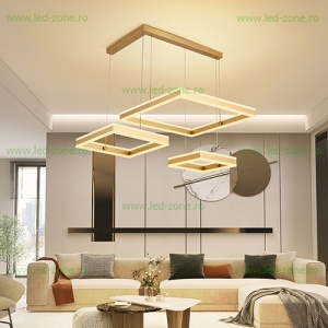 Lustra LED 416W Dimabila 3 Functii cu Telecomanda LZ1767-600 - Img 4