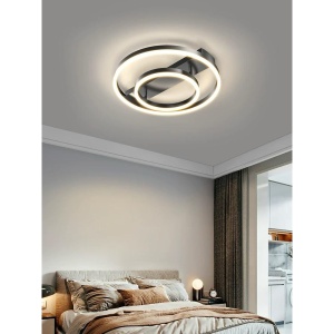 Lustra LED 42W Neagra 3 Functii cu Telecomanda LZ9165-400
