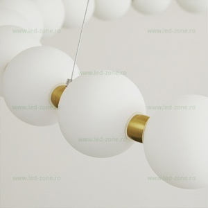 Lustra LED 48W 10 Globuri 3 Functii cu Telecomanda G3974-10+1 - Img 2
