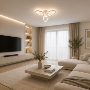 Lustra LED 50W Alba cu Telecomanda LZ9265-3