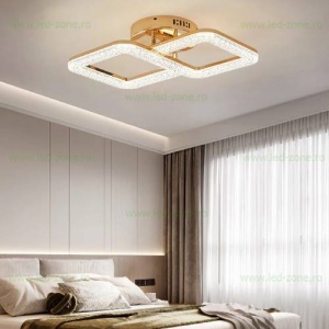 Lustra LED 50W Aurie 3 Functii cu Telecomanda LZ230-2