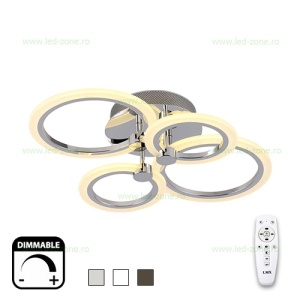 Lustra LED 72W 3 Functii Dimabila cu Telecomanda LZ6601-4 - Img 1