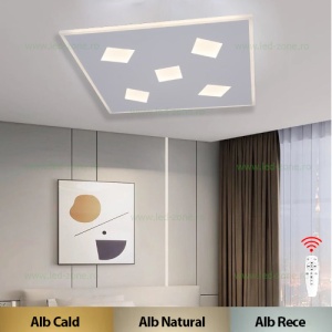 Lustra LED 76W 3 Functii Dimabila cu Telecomanda LZ71142-5 - Img 1