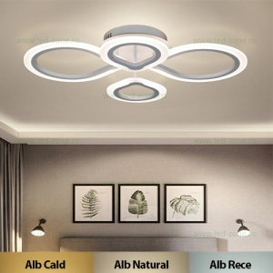 Lustra LED 76W 3 Functii Dimabila cu Telecomanda LZG3315-4 - Img 1