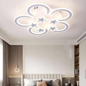 Lustra LED 80W Alba cu Telecomanda LZ135