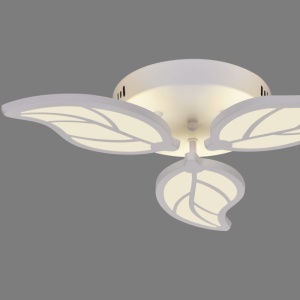 Lustra LED 86W Alba 3 Functii cu Telecomanda LZ93-3