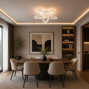 Lustra LED 90W Alba cu Telecomanda LZ9265-5
