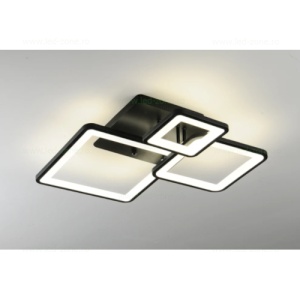 Lustra LED 90W Neagra 3 Functii Dimabila cu Telecomanda LZ131 - Img 4