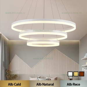 Lustra LED 96W Dimabila 3 Functii cu Telecomanda LZF200/1/3-3 - Img 1