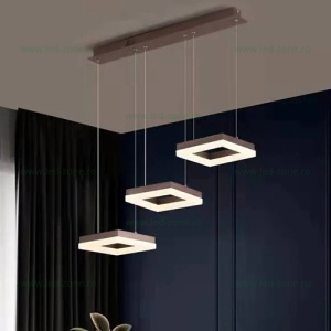 Lustra LED 96W Dimabila 3 Functii cu Telecomanda LZF205-3 - Img 2