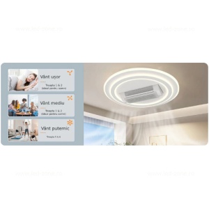 Lustra LED Rotunda cu Ventilator si Telecomanda LZDL2410-1 - Img 2