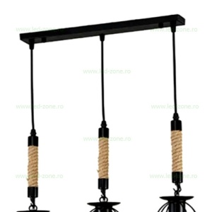 Lustra Rustic 3 Socluri E27 LZ6508 - Img 3