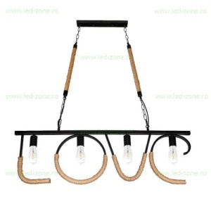 Lustra Rustic 4 Socluri LOVE - E27 LZ89039-4