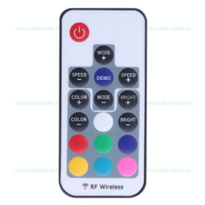 Mini Controller Banda LED RGB 12A 144W 16 Taste RF - Img 3