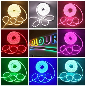 Neonflex LED Slim 24V 12W/ML 10x16mm Diverse Culori IP65 - Img 2