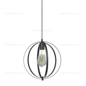 Pendul Soclu E27 Vintage Negru LZ010N - Img 2