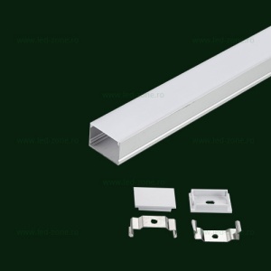 Profil Aluminiu Aplicat Dispersor Mat 2M 27.3MM