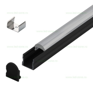 Profil Aluminiu Aplicat Dispersor Transparent 2M 11MM LZ9893 - Img 4