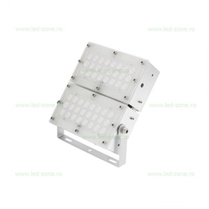 Proiector LED 100W Slim Alb Modular Profesional - Img 2