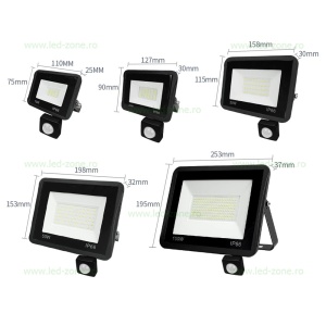Proiector LED 10W Slim Senzor Miscare SMD 2835 - Img 3