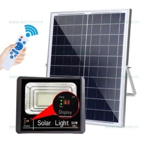 Proiector LED 25W cu Panou Solar si Telecomanda