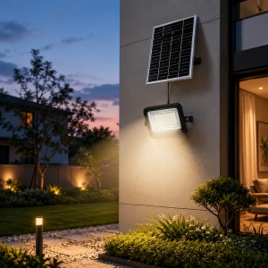Proiector LED 300W cu Panou Solar si Telecomanda ECO