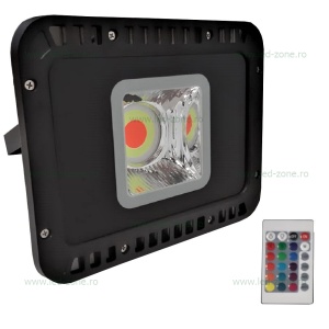 Proiector LED 50W 220V RGB Telecomanda 1 Modul - Img 3